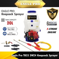 Eagle Pro TB33 3WZ4 Mist Sprayer Knapsack Sprayer Engine Sprayer Mesin Meracun Racun Pump 20L Heavy Duty Tahan Lasak