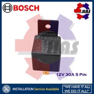 Universal Automotive Car Relay 12V 30A 5 Pin Bosch Relay 0986AH0250