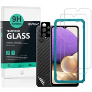 IBYWIND Screen Protector For SamSung Galaxy A32 5G / Galaxy A32 5G Enterprise Edition / Galaxy A32 5G Enterprise Edition(6.5 Inches),with 2 Pcs Tempered Glass,1 Pc Camera Lens Prot