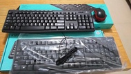 二手 羅技 Logitech  MK270R無線鍵盤 +無線滑鼠(M185)/附接收器+有線鍵盤(K120)