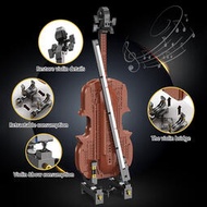 信宇yc-21001小提琴音樂夢想家電動app兼容樂高拼插積木玩具