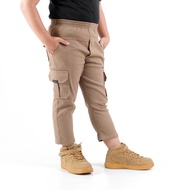 GANTUNGAN Linkawe Original Children's Long Cargo Pants free sticker & key chain age 1 2 3 4 5 6 7 8 