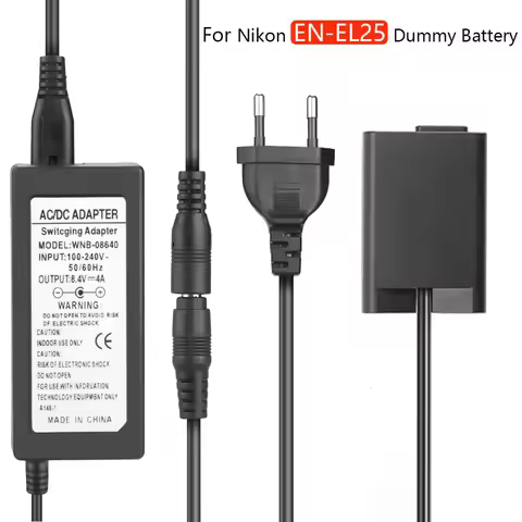 EP-5G EN-EL25 ENEL25 EN-EL25a Dummy Battery AC Adapter for Nikon Z fc Zfc Z30 Z50 camera external po