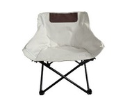 戶外便攜圓弧折疊沙灘椅(米白色)