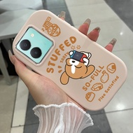 MESIN Casing hp For VIVO Y36 4G Y36 5G Y27 5G Y27s Y77T Case Cartoon Game Machine HP Round Fat Cesin