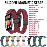 Color Silicone Magnetic Strap Band - Huafit Metro 2 A1000 S8 S10 S12 Plus P22 GTS GTR Ultra GT5 Pro 