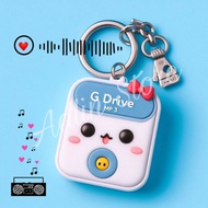 [READY STOCK] ADLIN GDMP THREE WITH LOGAM KEYCHAIN KEY RING / WHITE COLOUR