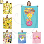 Tweety Bird Ultra-Soft Micro Fleece Blanket printing patterns, fashion, warmth, soft, bed and sofa b