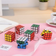 Rubik's Cube 3x3 Mini Keychain Puzzle 12 Pcs Eco-Friendly Brain Teaser Fidget Sensory Valentines Gif