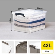 Citylife 42L/43L Widea Transparent Storage Box Stackable Storage Large Container Box X-632128