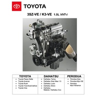 TOYOTA ENGINE 3SZ-VE/K3-VE + SYSTEMS + WIRING  WORKSHOP MANUAL - VIOS/ ALZA /MYVI SE / AVANZA / LITEACE / RUSH / NAUTICA