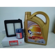 HONDA CRZ AIR FILTER + OIL FILTER + KOYOMA 15W40 MINERAL ENGINE OIL