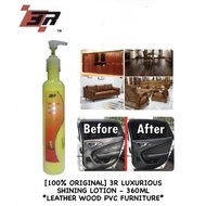 3R LUXURIOUS SHINNING LOTION / UV Protection / Shine & Fresh / 360ml / Leather, Wood, Plastic, Formi