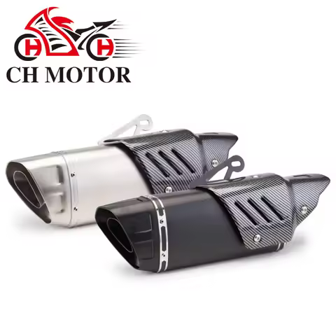 51mm CH MOTOR Motorcycle Exhaust Muffler R M1 Escapes Para Motos for Yamaha R6 R3 MT07 for KTM DUKE 