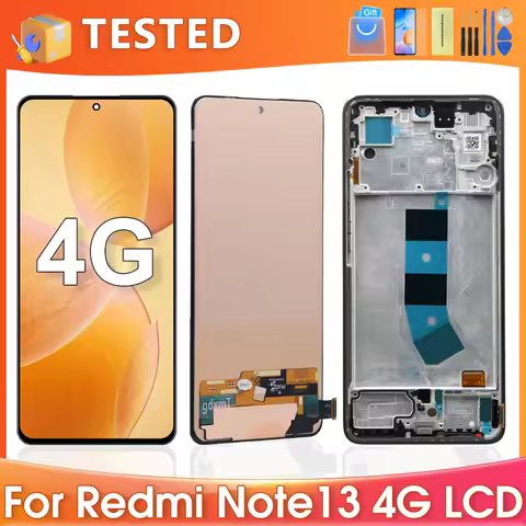 6.67''For Xiaomi Redmi Note 13 4G Tested For Redmi Note13 23129RAA4G LCD Display Touch Screen Digiti