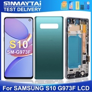 S10 For Samsung Tested For G973F G973U G973W G973N SCV41 G973C LCD Display Touch Screen Digitizer As