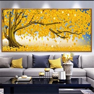 Modern Big Size Money Tree Canvas Painting Fortune Wall Art Picture For Living Room No Frame