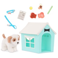 Our Generation DELUXE DOG HOUSE SET - Green บ้านสำหรับตุ๊กตาสุนัขพร้อมอุปกรณ์