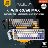 【SG】 AULA WIN60 68 MAX HE - Magnetic Hall Effect Gaming HE Hot Swap Thocky Keyboard Leobog Wing Chun