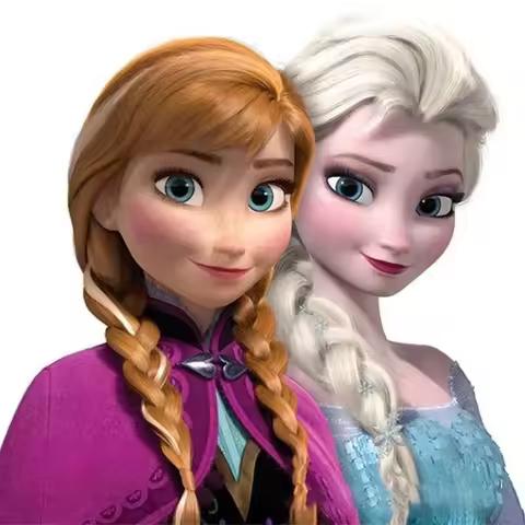 Elsa Princess Role Braided Hair Anime Frozen Princess Character Cos Modeling Wig Anna Anime Cosplay 