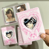 Kpop NWJNS Photo Card Case Mini Photo Binder Photo Album 32 Pockets Idol Fan Photocard Album Storage