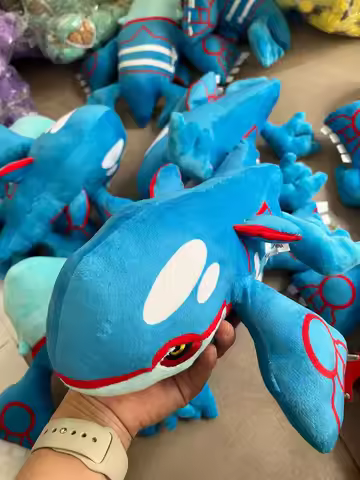 10pcs/lot 22CM TAKARA TOMY Pokemon anime Kyogre Plush toys Dolls Pokémon Plush Peluche animals Stuff