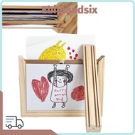 EBINLMY Wooden Kids Art Frame, Changeable Memorial Photo Frame, Creative Family Portraits Wall Decor