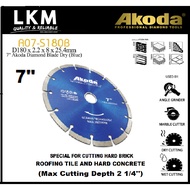AKODA 7'' PREMIUM UNIVERSAL DIAMOND BLADE DRY (BLUE) A07-S180B