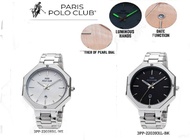 Paris Polo Club นาฬิกาผู้หญิง รุ่น 3PP-2203931L  สายสเตนเลสสตีล(ส่งฟรี)