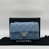 Chanel Demin Mini CF 20 牛仔 全新