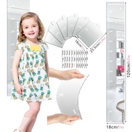Acrylic Height Measurement Wall Sticker Growth Chart Mirror Decor Ruler Scale 70-180cm 18x120cm