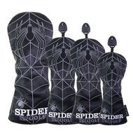 Golf Club Cover Black Spider Embroidered Club Cover Golf Club Cover 1   3  5    UT Club Cover