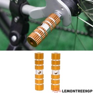 LEMONTREE9GP 1 Pair Bike Foot Pegs, Aluminum Alloy Solid Bike Pegs, Durable 100mm Easy Installation 