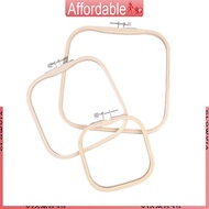 GLO 3Pcs  Embroidery Hoop Square Adjustable Embroidery Hoop Stitching Hoop Frame for Embroidery Proj