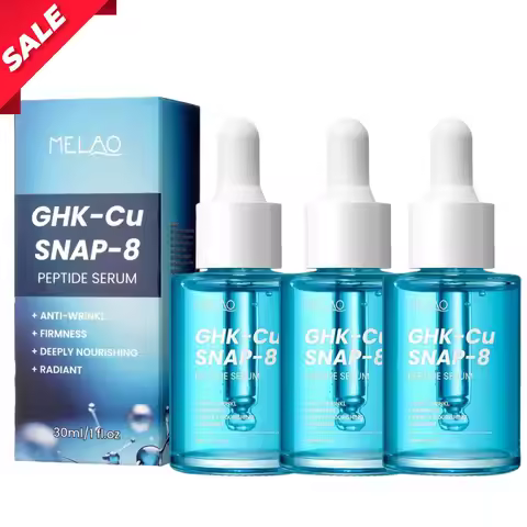 GHK-Cu Copper Peptides Face Serum with SNAP-8 for Fine Lines, Wrinkles, Firming, Deep Hydration Coll