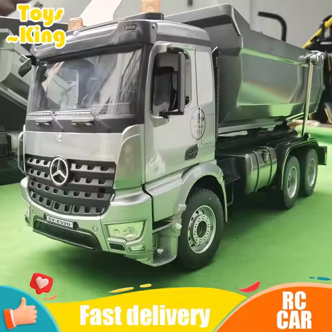 DOUBLE E E590 1/20 RC Car Alloy Dump truck Remote Control Dumper Car Model Electric Loader Engineeri