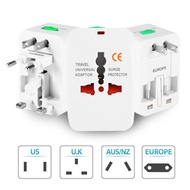 [1 Year Warranty] Universal Travel Adapter with USB Ports Global Adapter Plug UK US EUR AU Adaptor