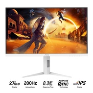 AOC Gaming Q27G4/WS 27" QHD 200Hz Fast IPS White Gaming Monitor | AOC Monitor