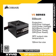 CORSAIR VS Series VS550 550watt UK Version PSU 80 PLUS® White Certified PSU Power Supply 550w