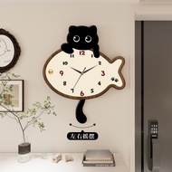 Creative home clocks, wall clocks, silent clocks in the living room, electronic calendar hanging on 