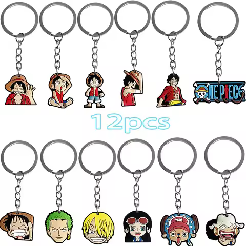 One Piece Keychain Birthday Decoration Luffy Zoro Anime Decoration Keychain Gift Filler Gift for Gue
