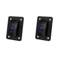 2X 3Way Bilge Pump Rocker Switch Panel 4 Pin ON-Off-(ON) SPDT Auto/Manual Momentary Switch for Marin