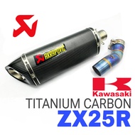 AKRAPOVIC Exhaust Kawasaki ZX25R Slip On Piping TITANIUM Muffler Accessories Motor Modenas ZX25 ZX 4