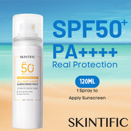 SKINTIFIC - 全日輕盈防曬噴霧 SPF50 PA++++ 120ml (平行進口貨)