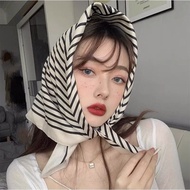 Square silk scarf for women 70 70x70cm turban bandana, beautiful, high-quality head covering to make