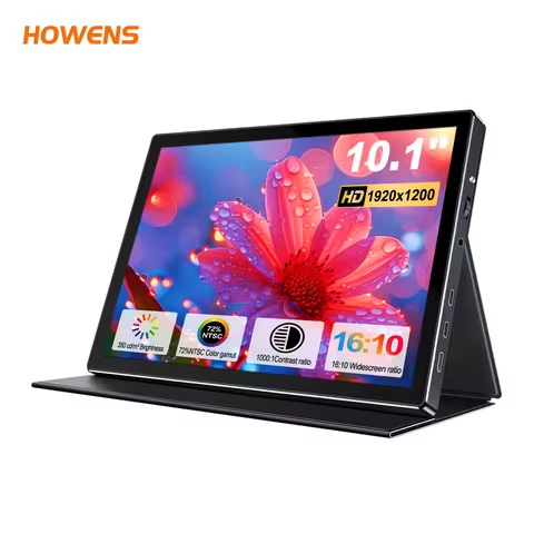 10.1 inch 1920x1200 IPS Protable Monitor 60Hz for LCD Flat-Panel Display Suitable for Switches PS5 P