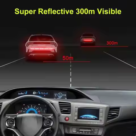 Car Reflective Strips Rear Bumper Stickers Warning Mark for Kia Rio K2 K3 K4 K5 Cerato Soul Forte Sp