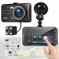 Hot Sale4Touchscreen Dash Cam HD Front and Rear Dual-Channel Reversing Camera Car Recorder Wholesale