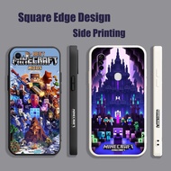 Casing For OPPO A57 2022 4G A17 A17K Minecraft Game LCD06 Phone Case Square Edge