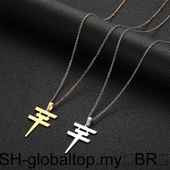 Tokyo hotel retro style geometric pendant necklace, simple fashionable necklace  Rantai Leher Geomet